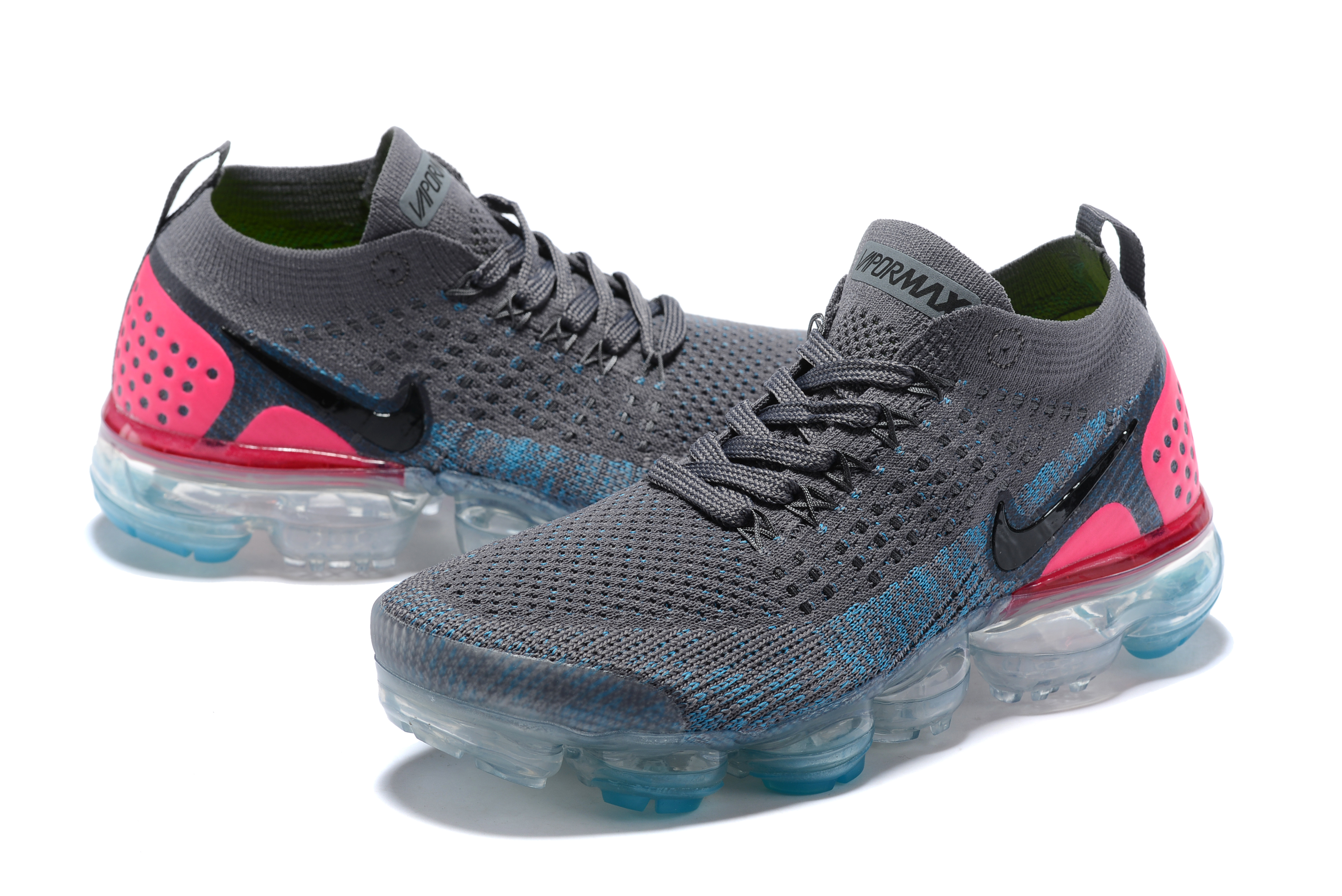 Nike Air VaporMax II 2018 Grey Red Blue Shoes For Women